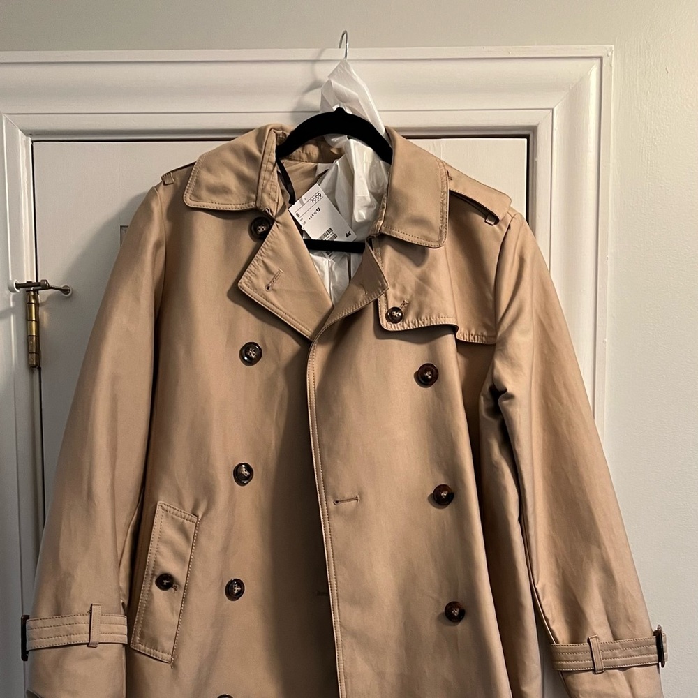 NWT H&M Rain/Trench Coat Sz 12
